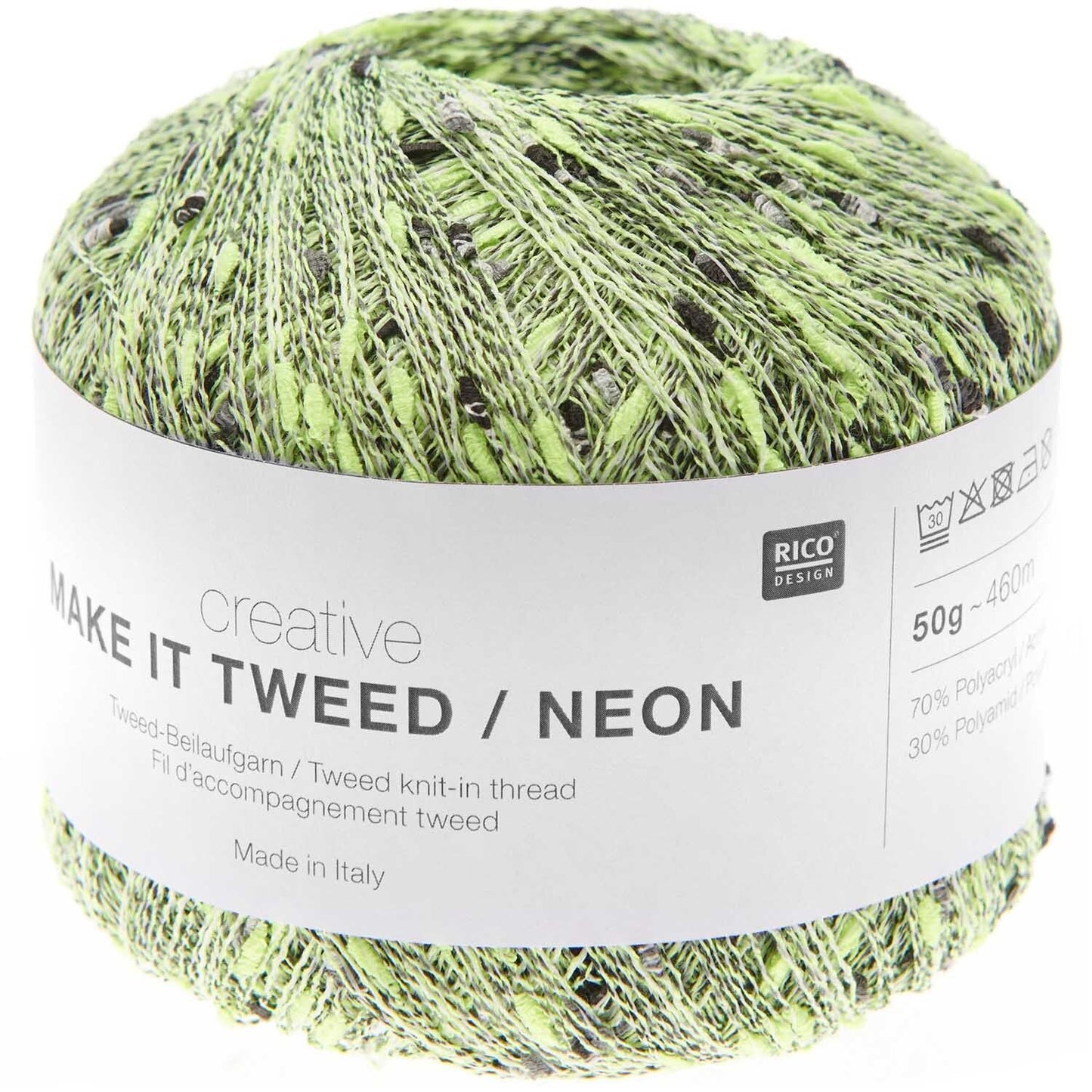 Rico Make It Tweed Neon - geel - kleurnummer 1