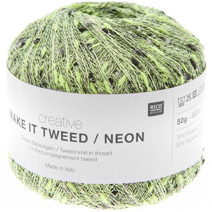 Rico Make It Tweed Neon - geel - kleurnummer 1