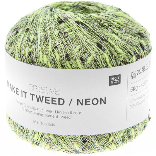 Rico Make It Tweed Neon - geel - kleurnummer 1