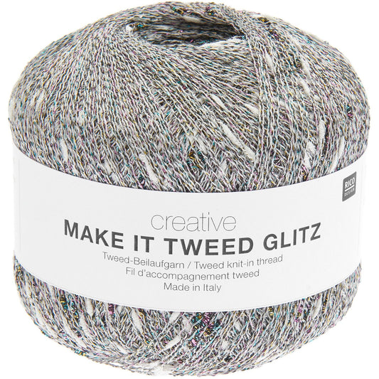 Rico Make It Tweed Glitz - natuur - kleurnummer 1