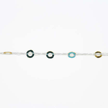 Lang Paillettes - wit/multicolour - kleurnummer 101