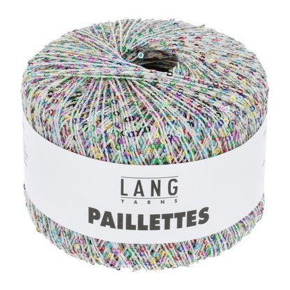 Lang Paillettes - wit/multicolour - kleurnummer 101