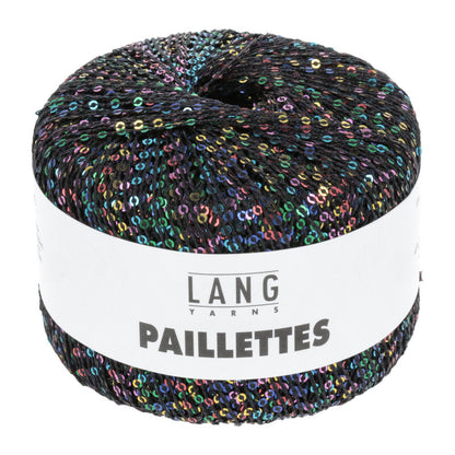 Lang Paillettes - zwart/multicolour - kleurnummer 104