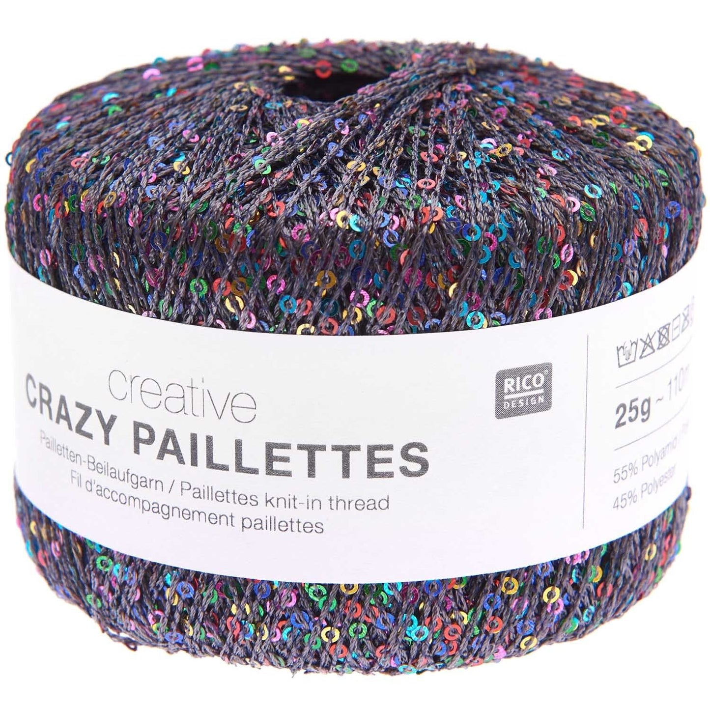 Rico Crazy Paillettes - antraciet - kleurnummer 2