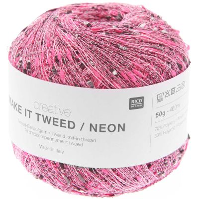 Rico Make It Tweed Neon - roze - kleurnummer 2