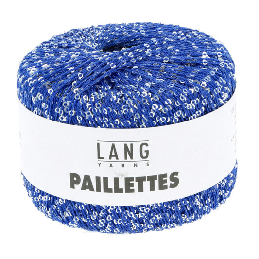 Lang Paillettes - blauw/zilver - kleurnummer 6