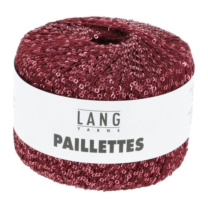 Lang Paillettes - burgundy - kleurnummer 62
