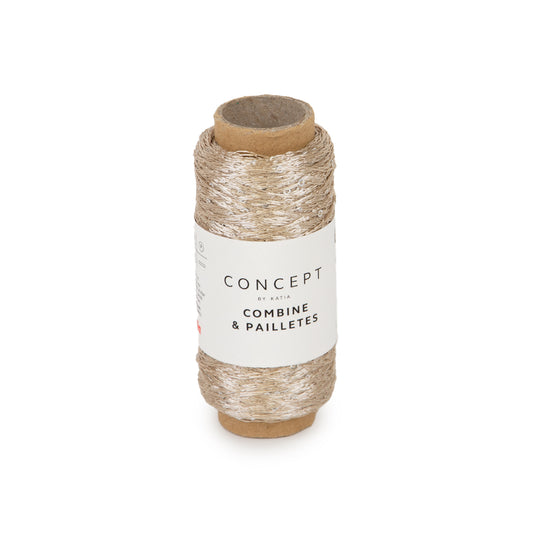 Katia Concept Combine & Paillettes - beige - kleurnummer 52