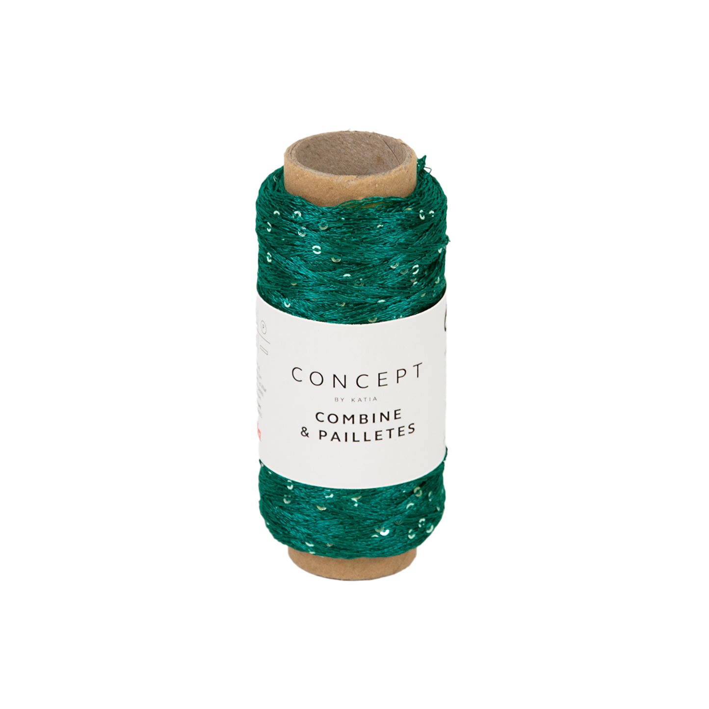 Katia Concept Combine & Paillettes - smaragd groen - kleurnummer 57