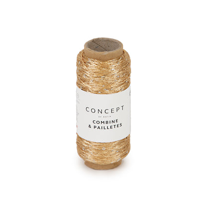 Katia Concept Combine & Paillettes - goud - kleurnummer 59