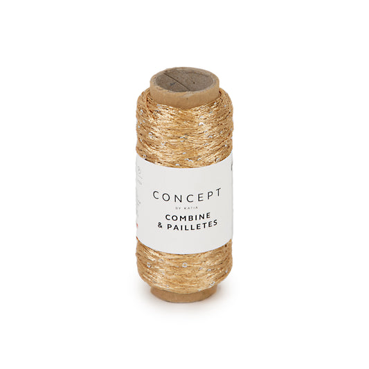Katia Concept Combine & Paillettes - goud - kleurnummer 59