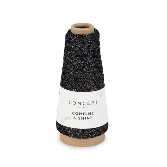 Katia Concept Combine & Shine - zwart / zilver - kleurnummer 20