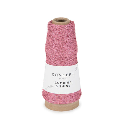 Katia Concept Combine & Shine - kauwgom roze - kleurnummer 70