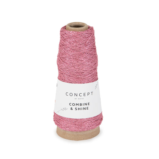 Katia Concept Combine & Shine - kauwgom roze - kleurnummer 70