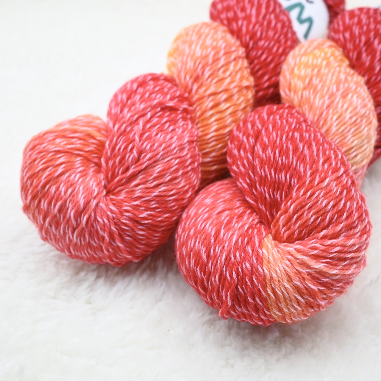 Marled Sock - ROOD/ORANJE