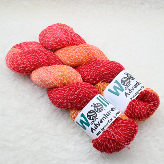Marled Sock - ROOD/ORANJE