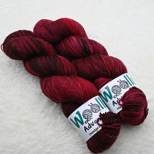 Merino Sock Sparkle 'MULLED WINE'