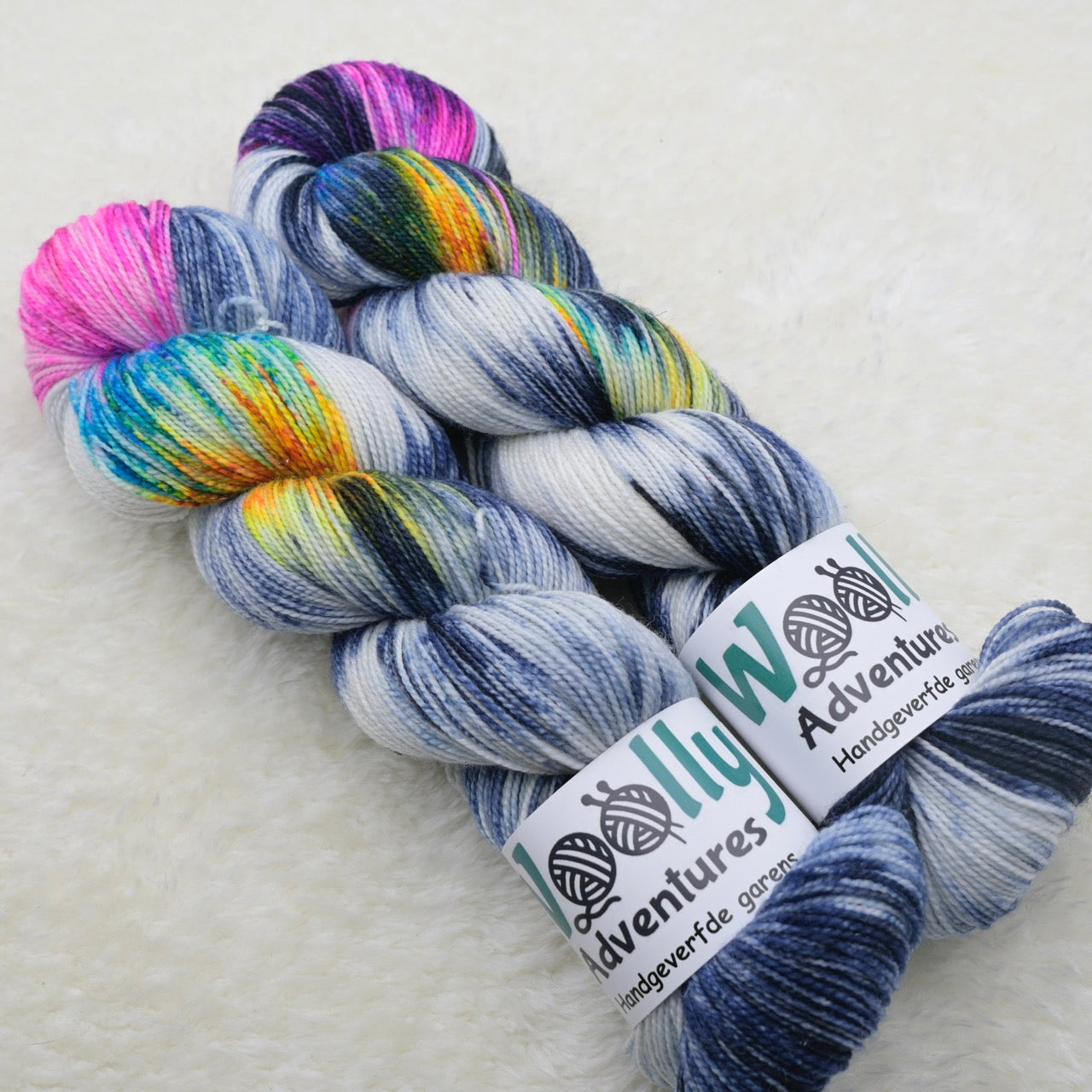 Merino Sock Sparkle 'RAINBOW IN THE SKY'